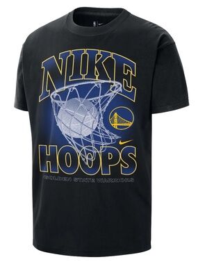 Nike NBA Golden State Warriors Courtside Max90 T-Shirt HQ1269-010 (Black/Blue)